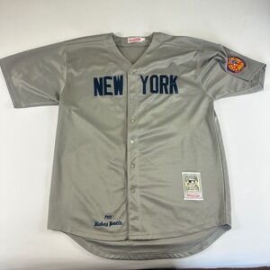 Mitchell Ness New York Yankees 1951 Mickey Mantle Authentic Jersey Size 52